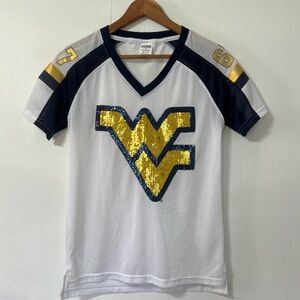 PINK Victoria's Secret West Virginia Sequence Football Jersey Size XS